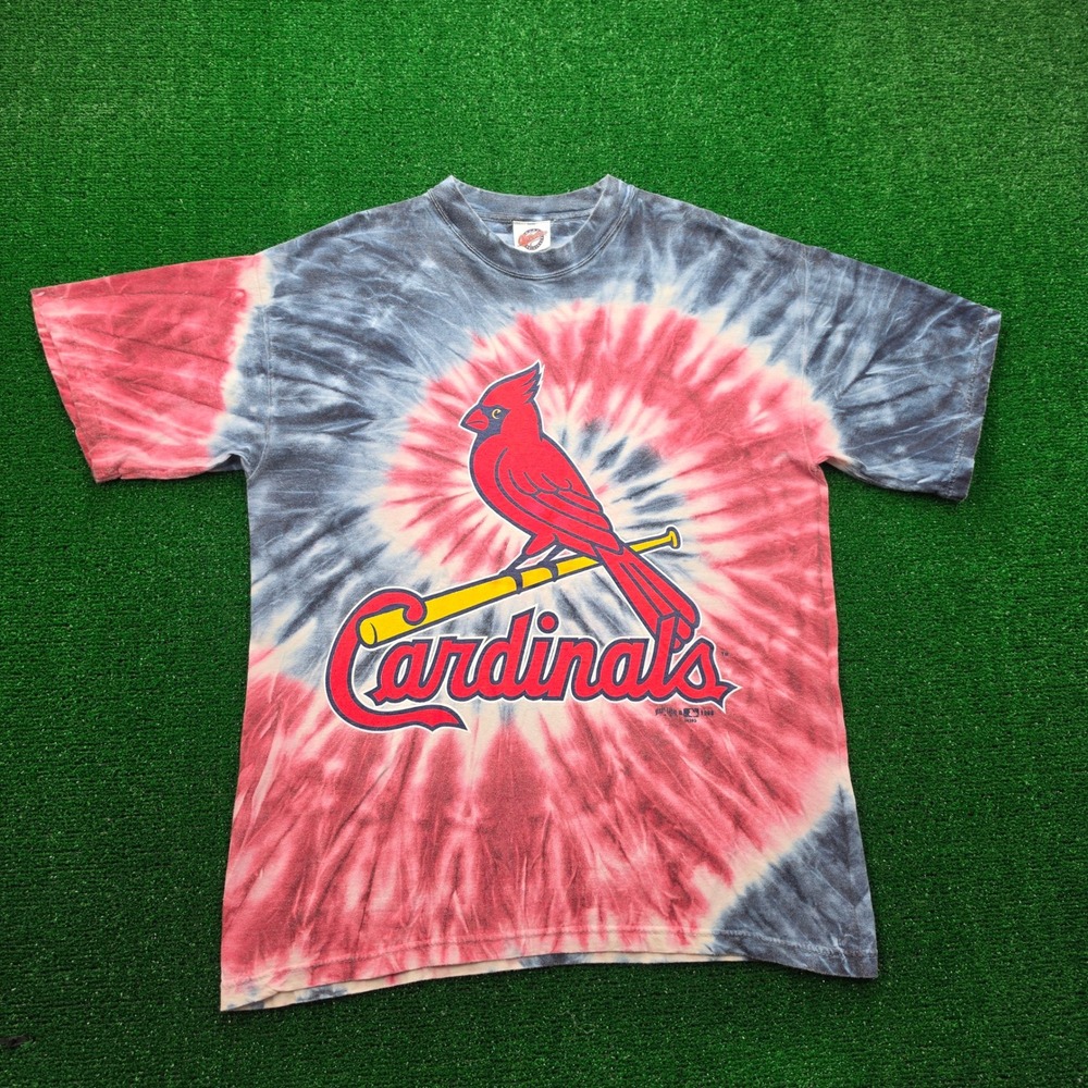 Vintage 1998 St Louis Cardinals MLB Tshirt Mens Large Tie Dye Baseball